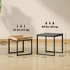 HOMCOM 2er-Set Couchtisch, Eckiger Beistelltisch, Produktbild-Vorschau 3