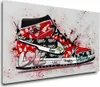 Street Art Graffiti Schuh Wandbild Leinwandbild Deko XL Produktbild-Vorschau 1