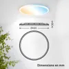 Plafonnier LED salle de bain projections d'eau plat Voir les images du produit 5