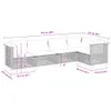 vidaXL 5-delige tuinmeubelset met kussens, zwart, polyrotan Productafbeelding-voorbeeld 6