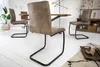 Industrial Freischwinger Stuhl MODENA vintage taupe mit Produktbild-Vorschau 4