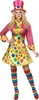 Süsse Clown-Frau Damenkostüm Zirkus gelb-pink-bunt - S Produktbild-Vorschau 2