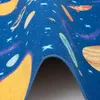 Kinder Spiel Teppich Weltall Blau Rund, Größe:133 cm Rund Produktbild-Vorschau 3