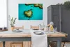 MuchoWow® Poster Great Barrier Reef mit Insel im Herzen Produktbild-Vorschau 3