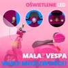 Jeździk dla dziecka Skuter Vespa na akumulator z kuferkiem Podgląd zdjęcia produktu 3