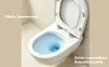 Spülrandlose Toilette mit Toilettendeckel,Hänge-WC aus Produktbild-Vorschau 3