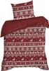EUROFIRANY | Weihnachtsbettwäsche - rot creme - 140 x 200 Produktbild-Vorschau 1