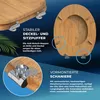 CASARIA® Toilettendeckel mit doppelter Absenkautomatik MDF Produktbild-Vorschau 5