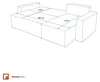 AMBER L Ecksofa mit Schlaffunktion und Bettkasten L-Form, Produktbild-Vorschau 7