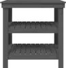 vidaXL Pracovný stôl sivý 78,5x50x80 cm Borovicový masív Náhľad obrázku produktu 4