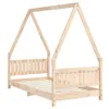 The Living Store Kinderbett 80x160 cm Massivholz Kiefer Produktbild-Vorschau 4
