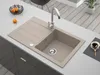 Granitspüle - Spülbecken - Küchenspüle - Beige - 78 x 47 cm Produktbild-Vorschau 3