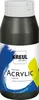 A bottle of black acrylic liquid paint with a white cap. Anteprima dell’immagine prodotto