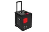 A black diesel heater with a red accent and a retractable handle and wheels, shown against a white background. Voir les images du produit