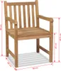 VidaXL 43250, Taras, Drewno tekowe, Brązowy, 580 mm, 600 Podgląd zdjęcia produktu 7