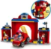 A LEGO set of a fire station and fire truck with Mickey Mouse characters. Produktbild-Vorschau