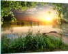 Bilder auf glas - Brücke See - 120x80cm - Glasbilder - Produktbild-Vorschau 1
