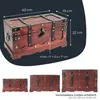 HMF Schatztruhe aus Holz mit dekorativem Schloss, 40 x 19 x Produktbild-Vorschau 6