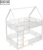 Łóżko piętrowe House z ogrodzeniem i oświetleniem LED, Podgląd zdjęcia produktu 2