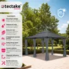 TecTake 403269, Šedá, Tmavě šeda, Polyester, Kov, Plast Náhled obrázku produktu 3