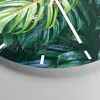 Wanduhr - Rund - Glasuhr - Blume Natur - 40x40cm - Produktbild-Vorschau 5