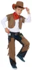 Western Cowboy-Kostüm für Jungen braun-weiss M 7-9 Jahre Produktbild-Vorschau 3