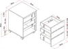 Rollcontainer - 3 Schubladen - Weiß - OLBERDA Produktbild-Vorschau 7