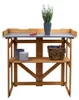 Table de jardinage, pliable, en pin, marron, H 94 cm Voir les images du produit 8