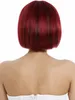 WIG ME UP Perücke kurz klassischer Bob gerader Pony Rot Produktbild-Vorschau 4