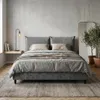 ELVORA DESIGNE Polsterbett 140x200, Modernes Skandi-Bett Produktbild-Vorschau 1