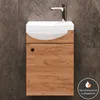 Planetmöbel Waschtisch 40cm Gold Eiche, Produktbild-Vorschau 5