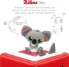 A Tonie figure of a koala sitting on a red Toniebox, with illustrative elements around it. Produktbild-Vorschau