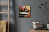 Coloray Uhr auf Leinwand 30x30 cm Wand Uhr Dekoration Produktbild-Vorschau 4