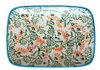Keramik Seifenschale - Floral weiß/grün/orange Produktbild-Vorschau 1