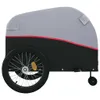 vidaXL Príves na bicykel čierno-červený 45 kg železa Náhľad obrázku produktu 7