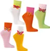 2 Paar Baumwolle Kurzschaft Socken mit Schmetterling Motiv Produktbild-Vorschau 1
