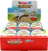 A display box of Kinder Creamy Milky & Crunchy snacks. Voir les images du produit
