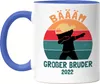 Bäääm! Großer Bruder 2022 Tasse Blau Geschenk Ankündigung Produktbild-Vorschau 1