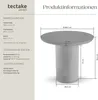 tectake® Runder Gartentisch Talmi minimalistisches Design Produktbild-Vorschau 5