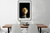 MuchoWow® MuchoWow® Gerahmtes Poster Frau - Ohrringe - Lehm Produktbild-Vorschau 4