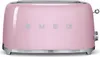 A pink Smeg toaster is shown against a white background. Náhled obrázku produktu