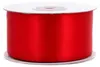 38mm breites, 20m langes, doppelseitig glänzendes rotes Satinband auf Rolle. Für Bastelprojekte und Geschenkverpackungen Produktbild-Vorschau