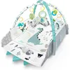 A baby play mat with an overhead arch and hanging toys, featuring a dinosaur theme. Anteprima dell’immagine prodotto