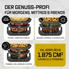GOURMETmaxx Friteuse à air chaud 2800W, noire, avec double Voir les images du produit 7