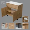 Waschbeckenunterschrank Badmöbel Sink Holz Badschrank Gäste Produktbild-Vorschau 4