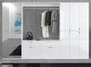 Garderobe "SystemX" in weiß Hochglanz Flurgarderobe Produktbild-Vorschau 2