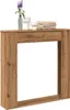vidaXL Obudowa kominka Artisan dąb 100x20x100 cm materiał Podgląd zdjęcia produktu 2