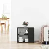 vidaXL Sideboard Schwarz Eichen-Optik 60 x 30 x 50 cm Produktbild-Vorschau 4