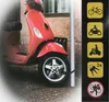 Dunlop lucchetto per bicicletta - lucchetto pieghevole - Anteprima dell’immagine prodotto 2