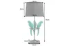 riess-ambiente Tischlampe WILDLIFE 75cm schwarz türkis Produktbild-Vorschau 10